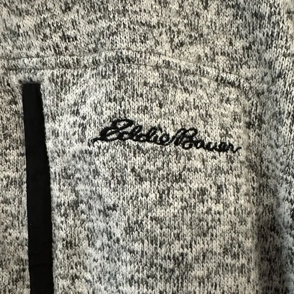 Eddie Bauer 1/4 Zip Pullover Sweater Light Gray for Men, Size Large. - Picture 2 of 12